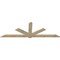 Ekena Millwork Kennewick Rough Sawn Timber Gable Bracket, Douglas Fir, 108"W x 36"H x 2"D x 6"F, 8/12 Pitch GBW108X36X0206KEN00RDF - alternate 2
